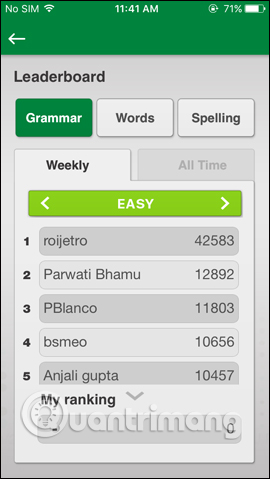 How to learn English on the phone with Johnny Grammar's Word Challenge Picture 16