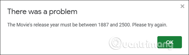 How to limit data with Data Validation in Google Sheets Picture 8