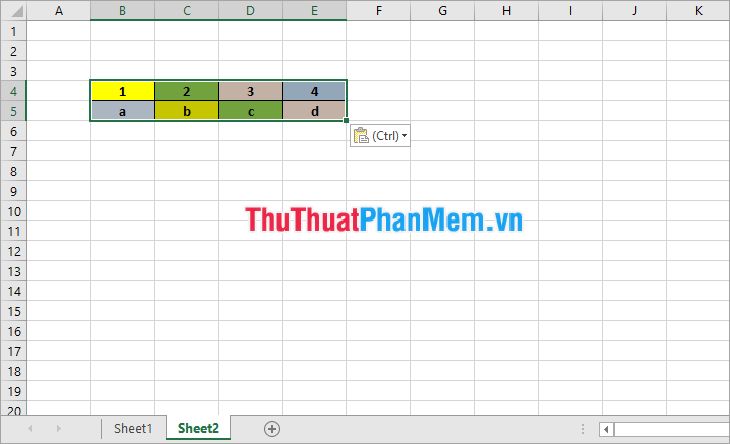 How to link data, connect data between 2 sheets in Excel Picture 7