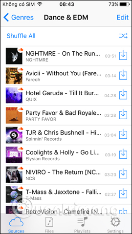 How to listen to free music on Sound Tube Music Streamer Pro iPhone Picture 9