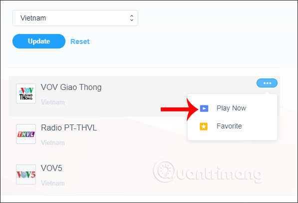How to listen to the radio on Windows 10 with Moon FM Picture 13