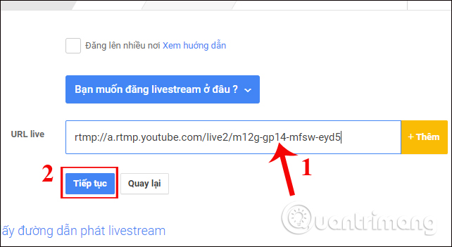 How to live stream on Youtube from any video link using GoStream Picture 13