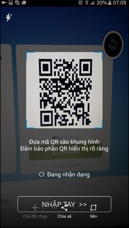 How to load via QR code using Mobifone Next application Picture 2