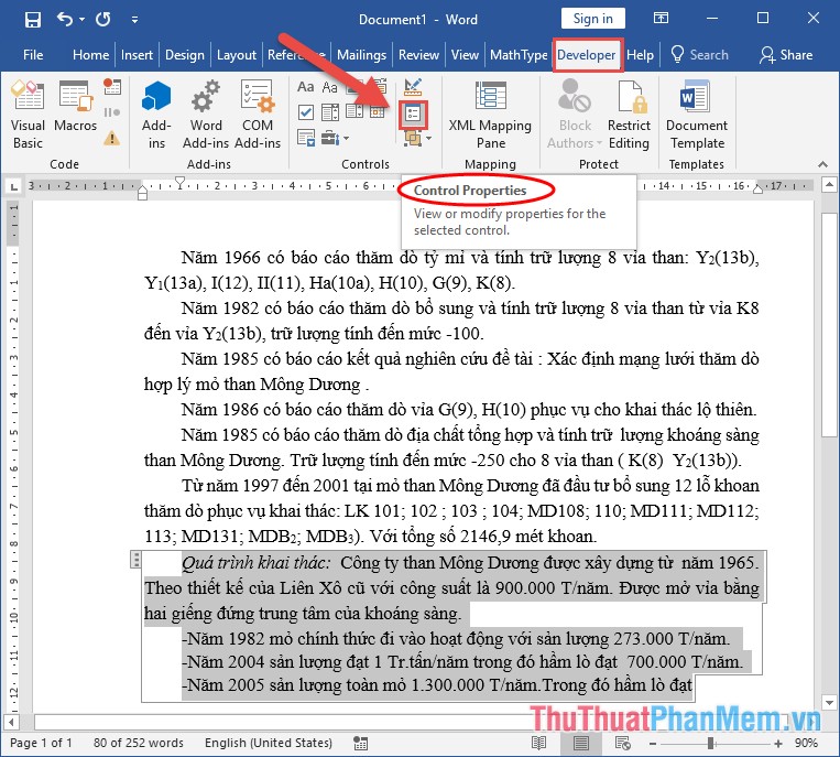 How to lock a data area in Word Picture 13