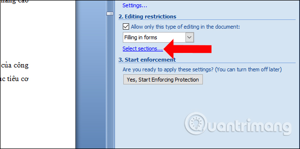How to lock a data area on Word Picture 4