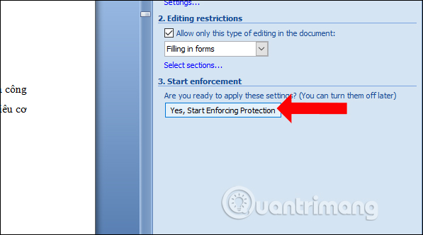 How to lock a data area on Word Picture 6