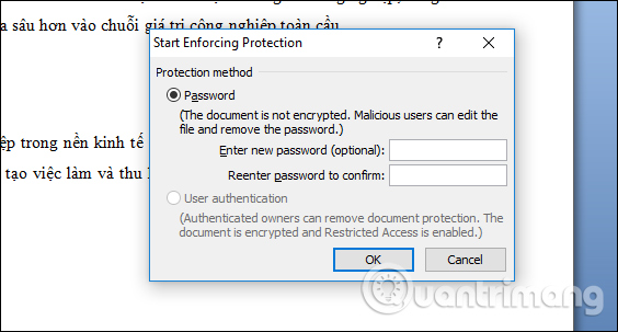 How to lock a data area on Word Picture 7