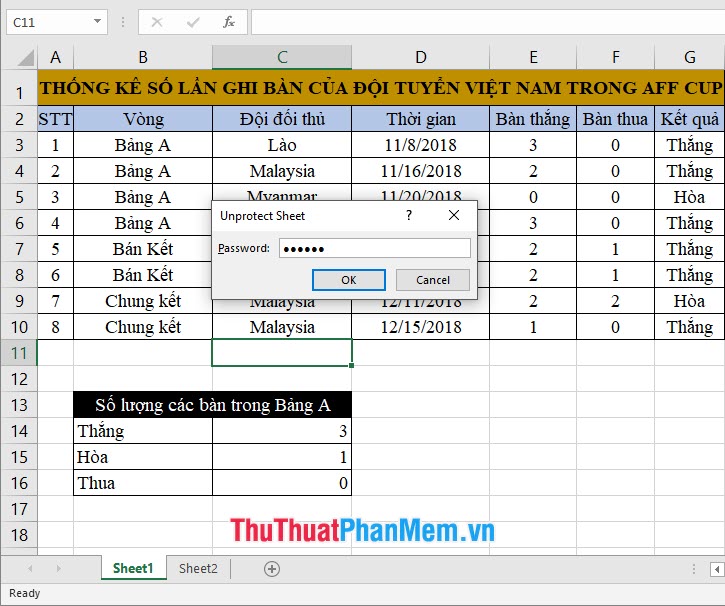 How to lock Excel Sheet, set a password for the sheet in Excel Picture 9