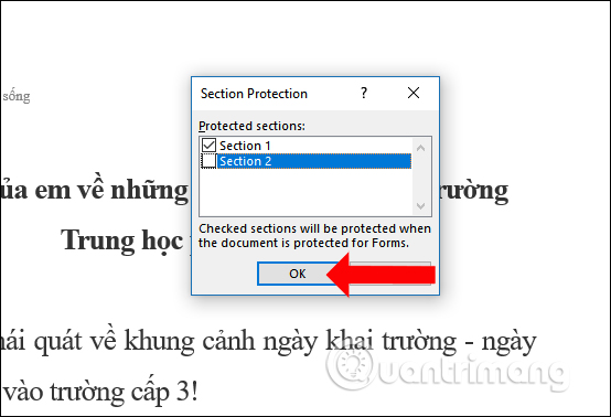 How to lock Header, Footer in Word Picture 5