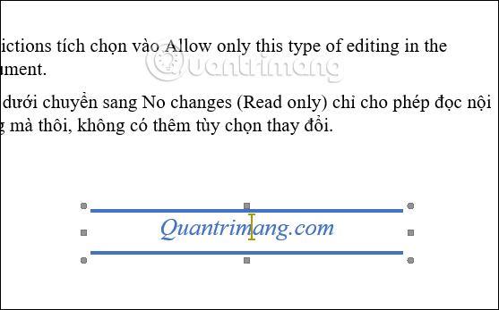 How to lock the Text box in Word Picture 6