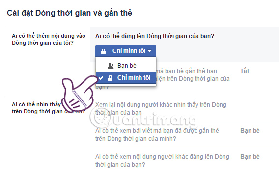 How to lock Wall Facebook, prevent others from posting on Facebook wall Picture 5