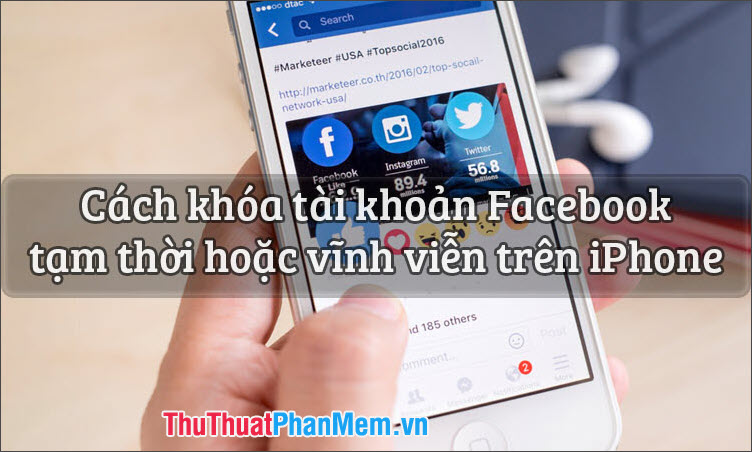 How to lock your Facebook account temporarily or permanently on iPhone Picture 1