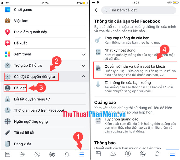 How to lock your Facebook account temporarily or permanently on iPhone Picture 5