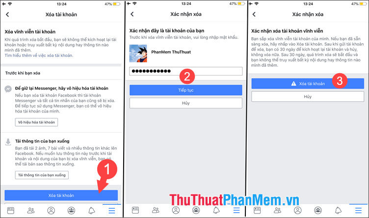 How to lock your Facebook account temporarily or permanently on iPhone Picture 7