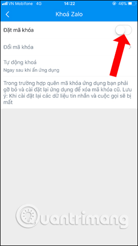 How to lock Zalo, set a password for Zalo to secure the message Picture 16