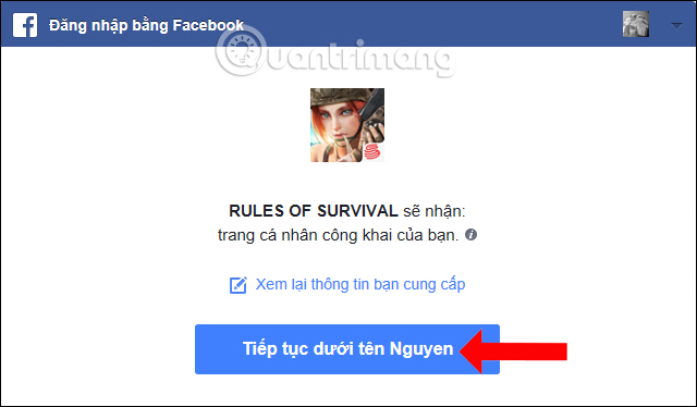 How to log in Rules of Survival with Facebook Picture 3