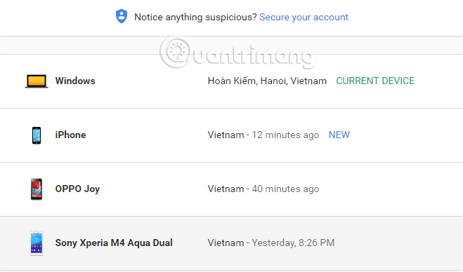 How to log out of your Google account on devices Picture 17