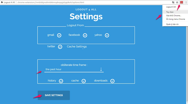 How to log out the entire account only 1 click Picture 5