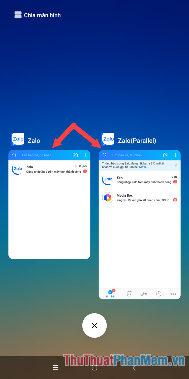 images 1 of How to login 2 accounts Zalo at the same time on the phone
