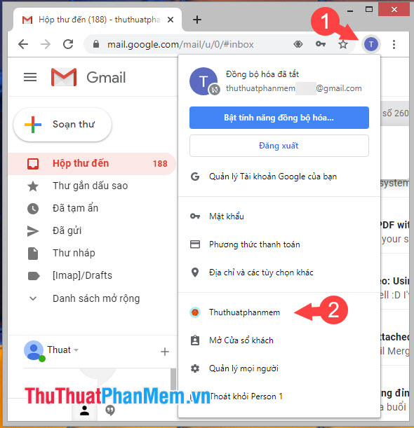 How to login multiple accounts Gmail, Facebook, Zalo ... on Google Chrome Picture 6