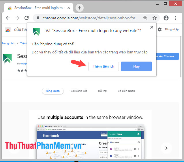 How to login multiple accounts Gmail, Facebook, Zalo ... on Google Chrome Picture 8