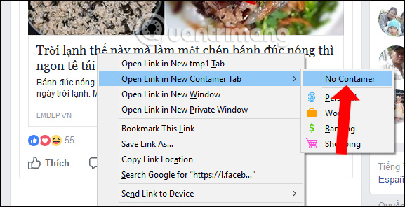 Picture 6 of How to login to multiple Facebook accounts on Firefox