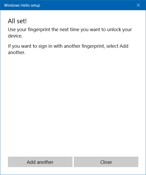 images 10 of How to login Windows 10 by fingerprint