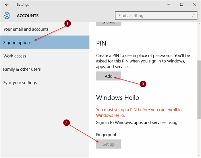 images 4 of How to login Windows 10 by fingerprint