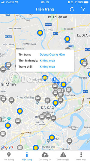 How to look for flood spots in Ho Chi Minh City on the phone Picture 7