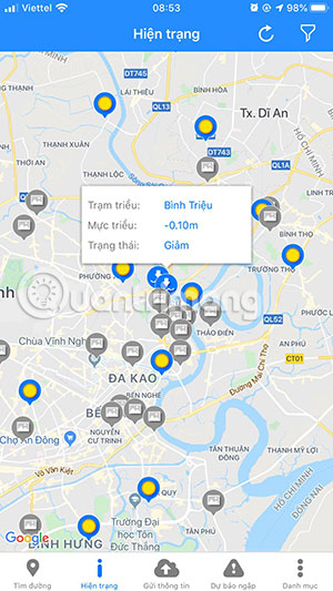 How to look for flood spots in Ho Chi Minh City on the phone Picture 8
