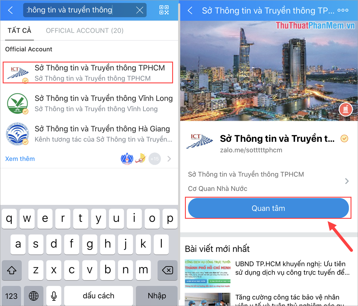 How to look up isolated points in the country with Zalo Picture 2