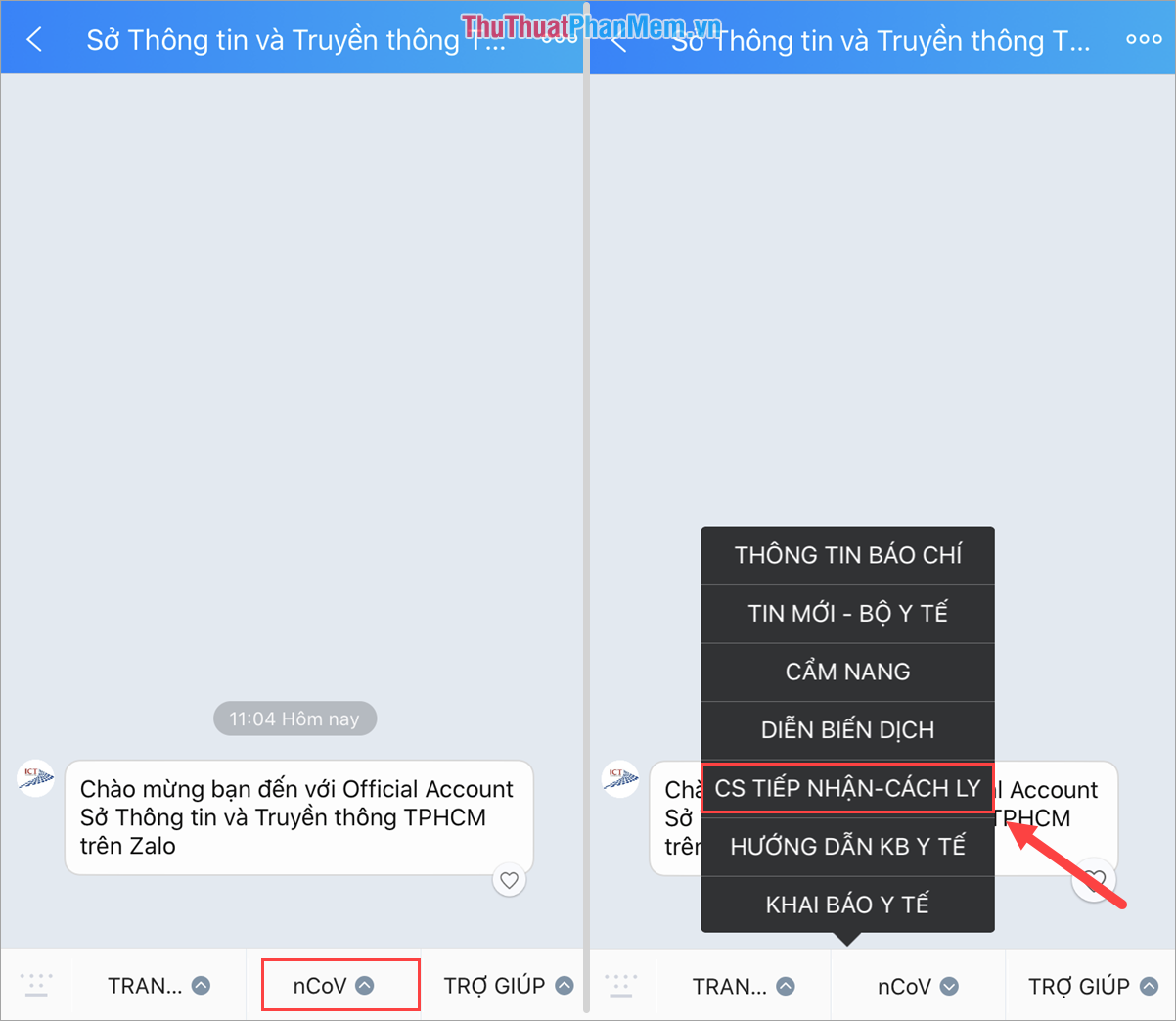 How to look up isolated points in the country with Zalo Picture 3