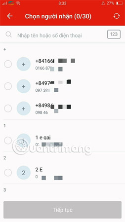 How to lucky money for relatives and friends through Zalo Pay application Picture 6