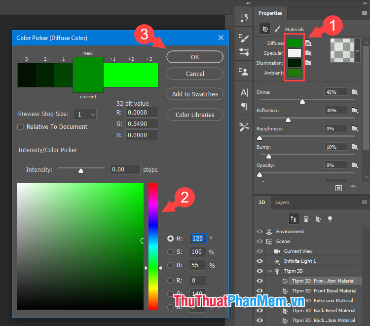 How to make 3D text in Photoshop Picture 13