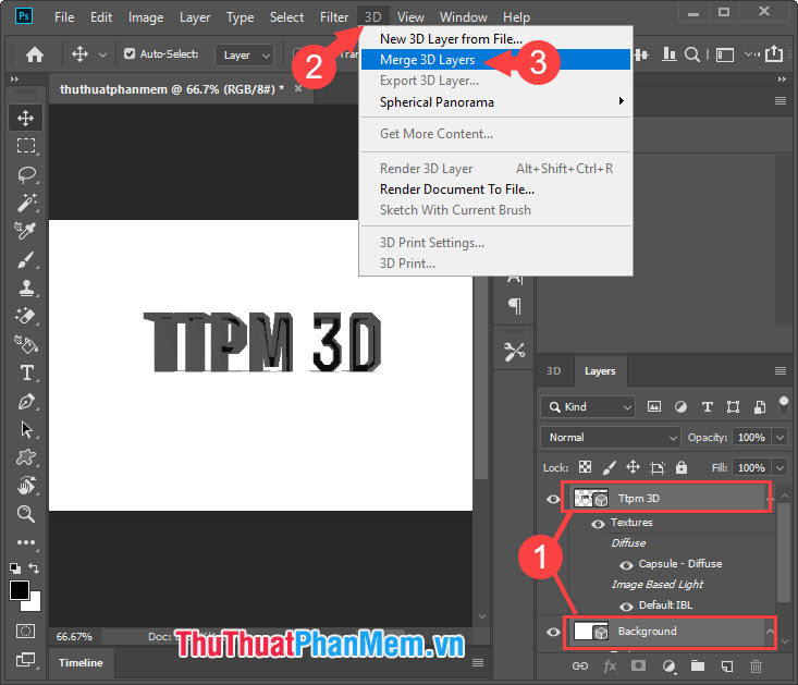 How to make 3D text in Photoshop Picture 16