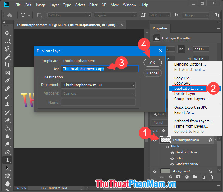 How to make 3D text in Photoshop Picture 30