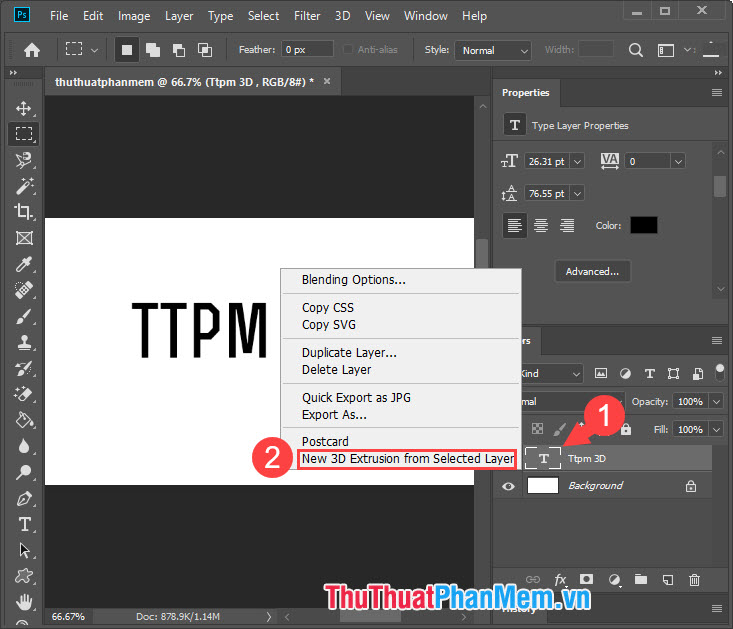 How to make 3D text in Photoshop Picture 8