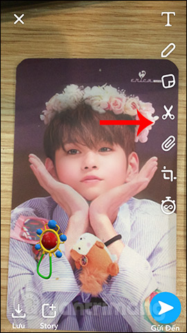 How to make a baby face on Snapchat Picture 9