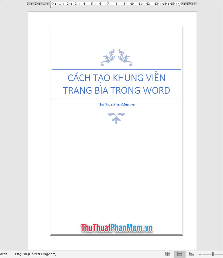 How to make a border frame in Word Picture 7