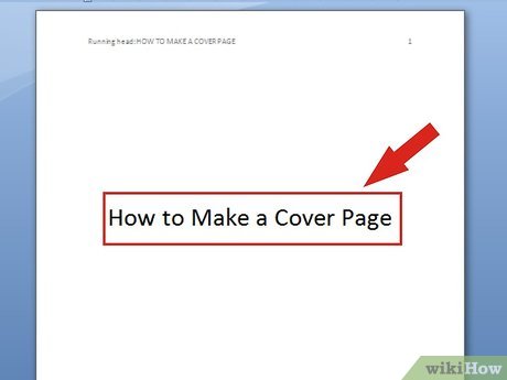 How to Make a Cover Page Picture 24