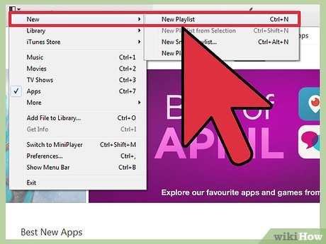 How to Make a Playlist in iTunes Picture 2