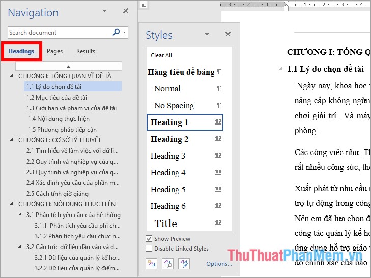 How to make a table of contents in Word 2016 Picture 14
