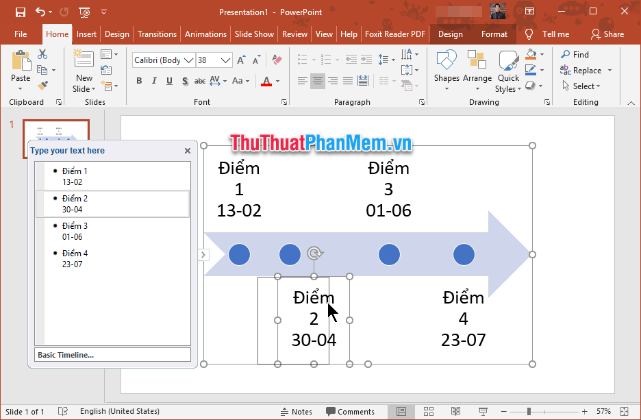 How to make a Timeline in PowerPoint Picture 6