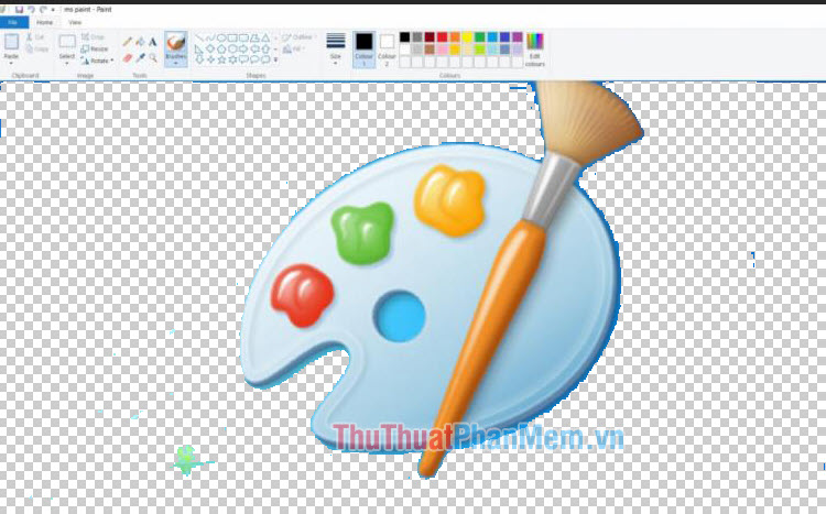 How to make a transparent photo background with Paint Picture 1