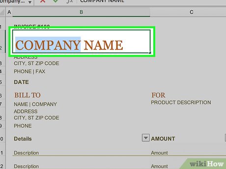 How to Make an Invoice on Excel Picture 14
