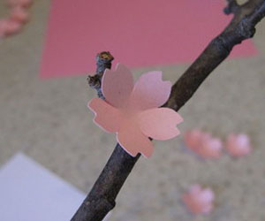 How to make beautiful cherry blossoms to welcome beautiful spring but very easy Picture 4