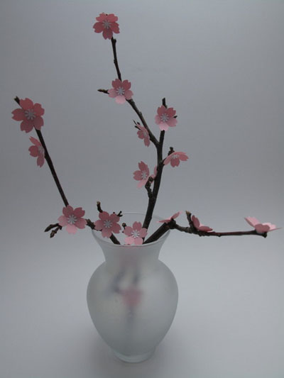 How to make beautiful cherry blossoms to welcome beautiful spring but very easy Picture 7