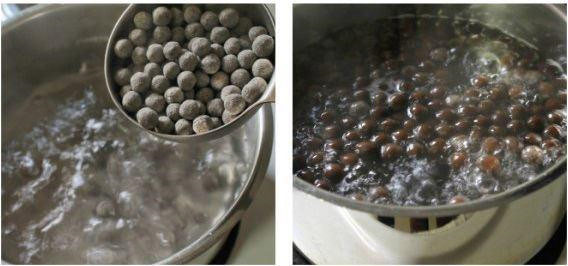 How to make black sugar pearl Picture 2