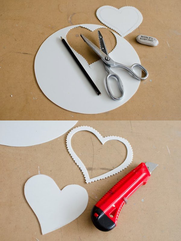 How to make cards 20 - 10 heart shapes simple and sweet Picture 3