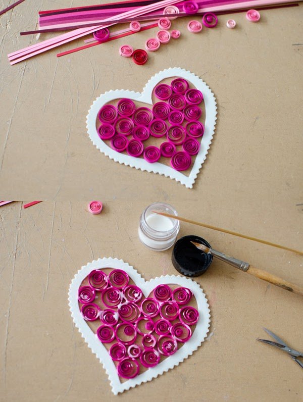 How to make cards 20 - 10 heart shapes simple and sweet Picture 4